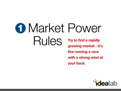The First Lesson: Market Power Rules